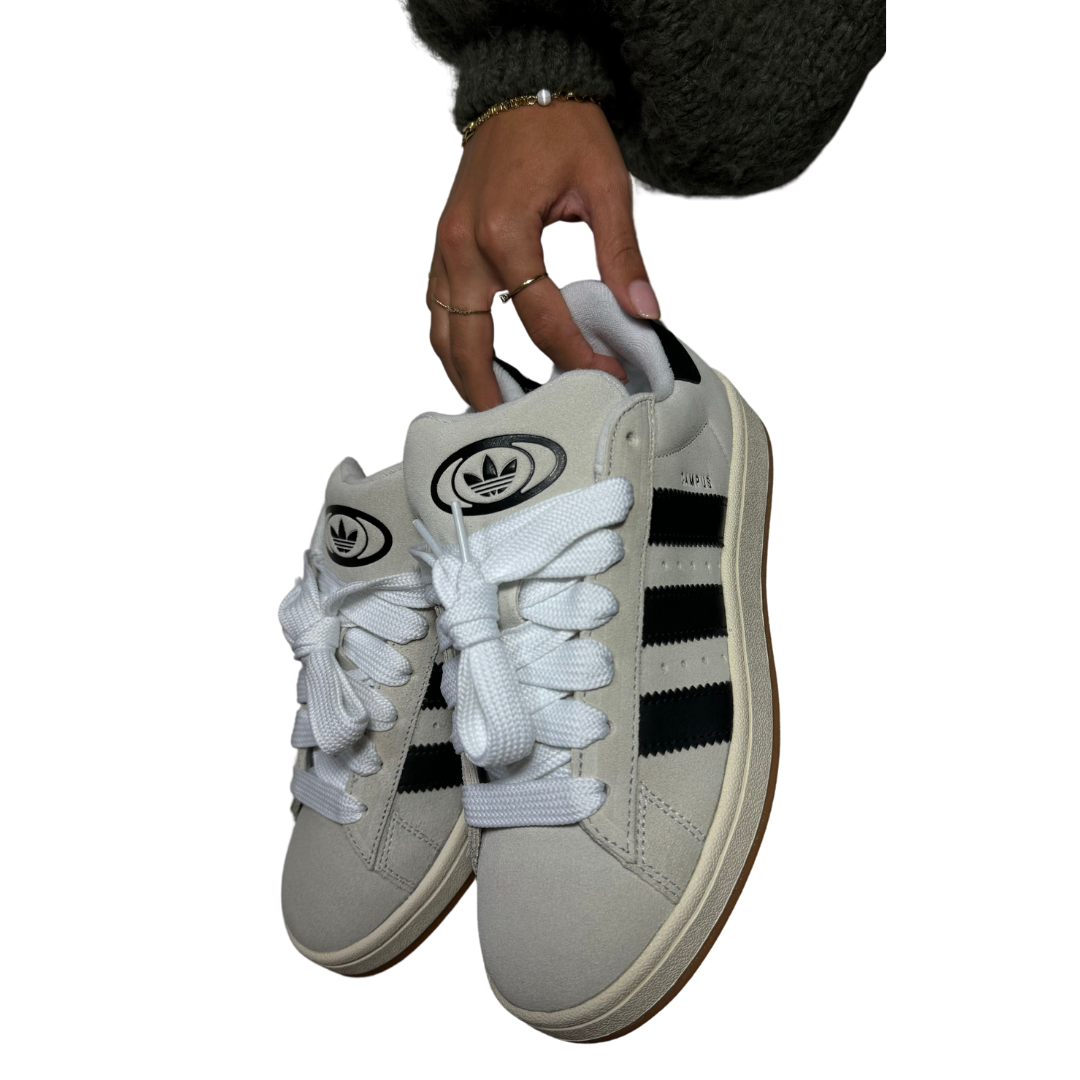 Adidas Campus 00s Crystal White Core Black sneaker