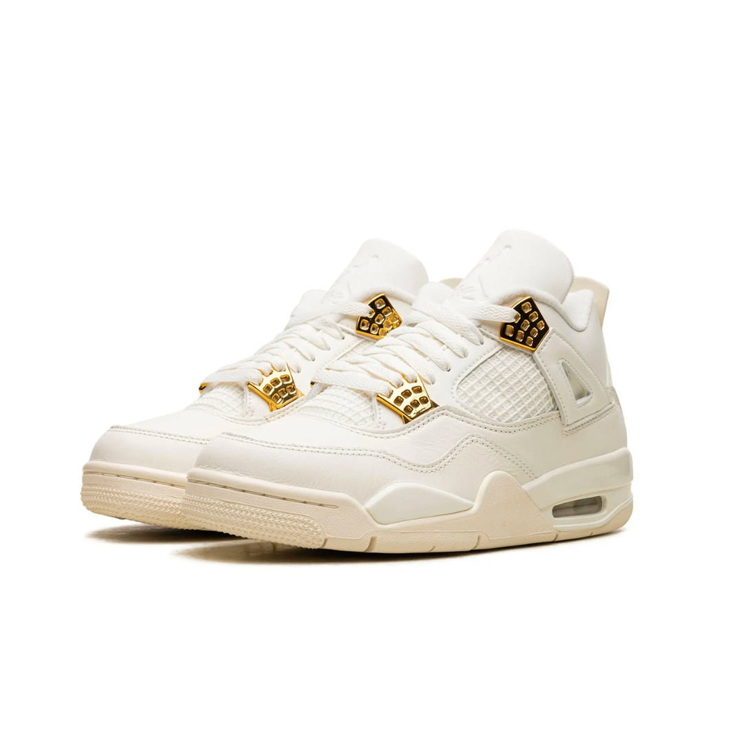 Air Jordan 4 Retro Metallic Gold front